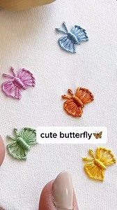 80K views · 898 reactions | cute butterfly hand embroidery #reel #new #viral #design #foryou #needlework #love #reels | Embroidery Skills ideas | Facebook