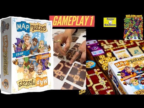Map Masters - Gameplay 1| Deck Building Dungeon Crawl | BGG Con 25