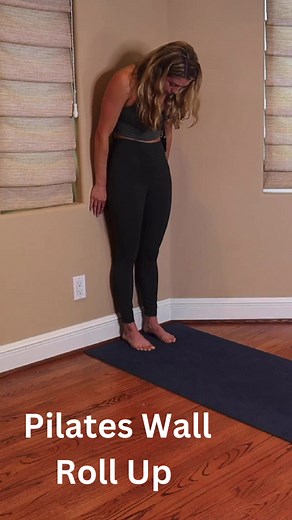 Pilates Roll Up on the Wall. A classic Pilates mat exercise the roll up is a great challenge for the abdominal muscles and is well known for creating a flat stomach. Using the wall for your workout will improve your posture and alignment. pilates on demand on YouTube ❤️ #pilateswall #wallworkout #pilatesrollup #pilatesrollupvariations #pilatesrolldown #pilatesinspiration #pilatesinspodaily #wallexercises #studiodepilates #ondemandpilates #youtubepilates #pilateshomeworkout #pilateshottie