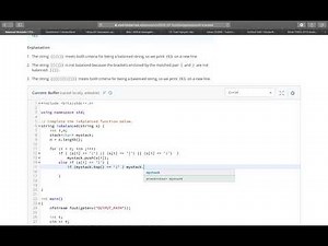 7. Bài tập thực hành - Lập trình bài Balanced Brackets (HackerRank )