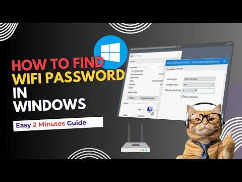 How to Find WiFi Password in Windows 10/ 11 | Using Network Settings and CMD