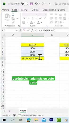 How to sum in Excel formula