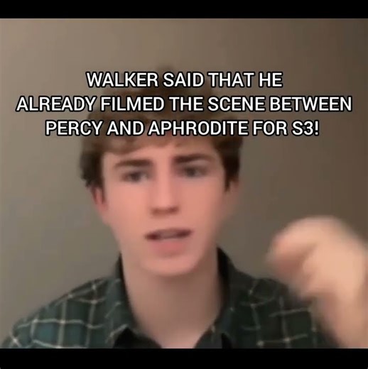 walker talking about filming the s3 aphrodite scene #percyjackson #pjo | credit: @percabethclips