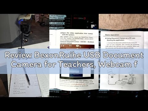 Review BexonRuihe USB Document Camera for Teachers, Webcam for Distance Learning,Manual Focus Camera