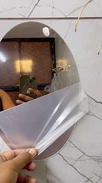 Self Adhesive Mirror Unboxing & Review | Easy Wall Mirror SetupAmazon Self Adhesive Mirror #mirror