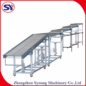 [Hot Item] No Power Flexbile Expandable Roller Conveyor for Consumer Goods Loading Unloading