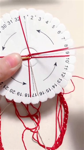 1.1K views · 28 reactions | ❤️✨ Classic Red & White Kumihimo Rope ✨❤️ Smooth twists, perfect rhythm — simple yet so elegant! A timeless pattern that’s always satisfying to weave ❤️懶 #Kumihimo #BraidedCord #HandmadeBracelet #MacrameArt #DIYJewelry #CraftLovers #FiberArt #JapaneseBraiding #KumihimoBracelet #BraidedRope #RedAndWhite #Handcrafted #ThreadArt #KumihimoDesign | Kumihimo | Facebook