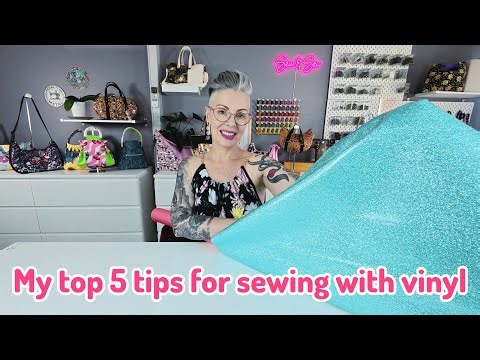 Here’s my TOP 5 tips for sewing with vinyl.