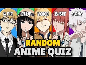 🎧 ANIME RANDOM QUIZ 😵‍💫 Think Fast, Choose Smart & Survive!💥