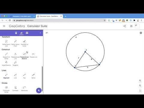 Creating an isosceles triangle in GeoGebra