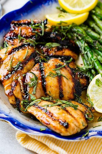 Honey Lemon Basil Grilled Chicken - Oh Sweet Basil