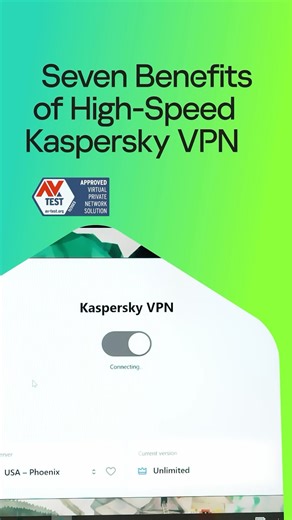 24 reactions | Kudos to our lightning-fast #VPN  for achieving AV-TEST’s gold-standard “Approved” status for performance!  We’re already recognized as #1 VPN for #speed, and now we’re even faster – on your PC, Mac and mobile! 磊️ | Kaspersky | Facebook