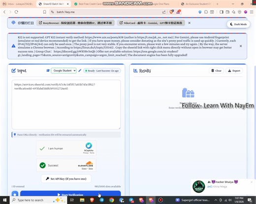 🔥 Ge'mini Pro 1 years New Method 😁 (If you’re unable to create an account even after watching the video, you can get it from me. Service is provided at the lowest price.) #Gemini #GeminiPro | Learn With NayEm