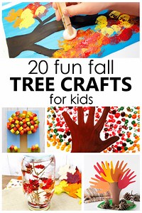 20 Fun Fall Tree Crafts For Kids - Fantastic Fun & Learning