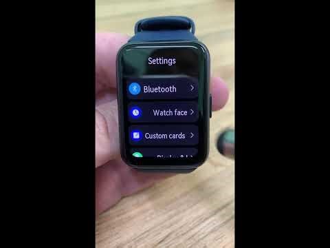 List and grid app menu on Huawei smart watch