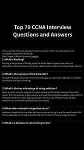 30K views · 226 reactions | Top 70 CCNA Interview Questions & Answers — A Complete Guide for Networking Professionals! PDF Link in first comment #CCNA #CiscoCertified #Networking #ITCareers #NetworkEngineer #InformationTechnology #RoutingAndSwitching #CyberSecurity #networkingwithisrar | Networking with Israr | Facebook