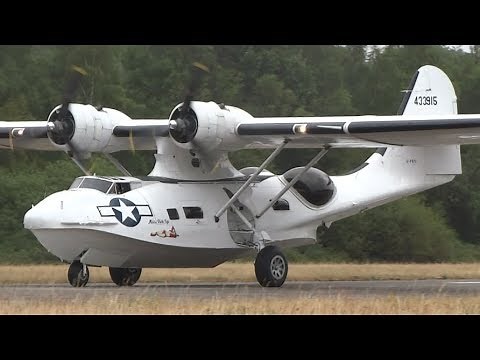 AMAZING Performance | Consolidated PBY Catalina | WWII Amphibious Aircraft | G-PBYA | Urselavia 2017