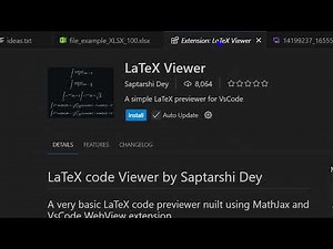 How to Open,Render & View LaTex Files With Live Preview in VSCode IDE