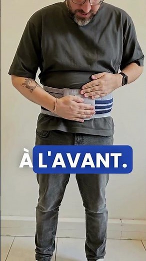 Comment mettre une ceinture lombaire simple serrage ? | Guide Delivortho #ceinture #maldedos