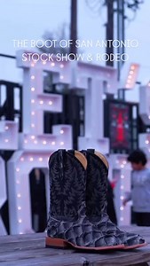 Introducing Cavender’s Grey Pirarucu & Black Exotic Cowboy Boots. These exotics bring a distinct combination of grit, quality, comfort, and authentic style to fit any cowboy. Shop these in-booth, in-store, or online! | Cavender's