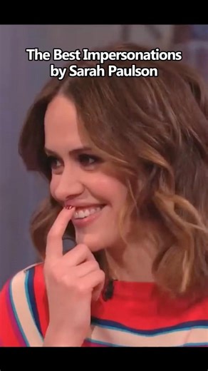 The Best Impersonations by Sarah Paulson #funny #youtube #funnyvideo #sarahpaulson #shorts
