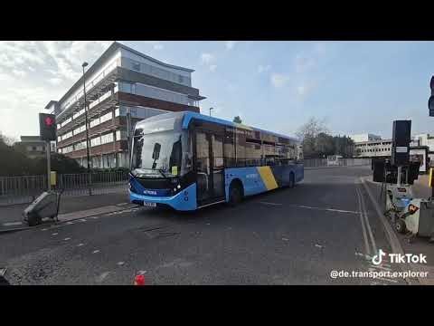 Buses at Crawley bus station March 2026