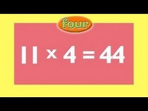 4 Times Tables LEARN Multiplication Rap with Tests & Answers that's so much FUN!