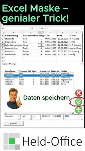 Excel-Maske TRICK – so schützt du deine Eingaben richtig!