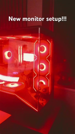 New monitor setup!!! What do you think?? #gaming