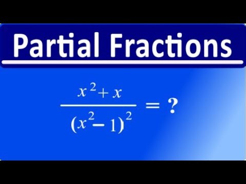 Find partial fractions of the following rational fraction