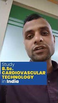 Without CEE Study In India B.Sc Cardiovascular Technology #studyinindia