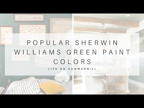 Popular Sherwin Williams Green Paint Colors