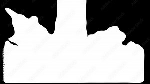 liquid gold flows into the screen and fills it with alpha channel FULL HD