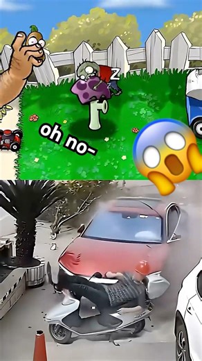 Scaredy-Shroom's worst jumpscare 😱#pvz #plantsvszombies