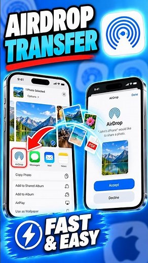 How to Transfer Photos & Files Using AirDrop | iPhone to iPhone