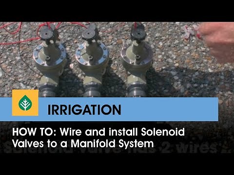 How to: Wire and install solenoid valves to a manifold system.