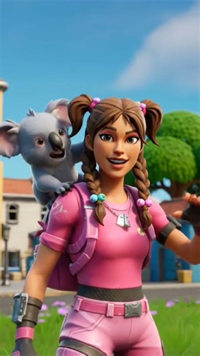 created a BBG fortnite skin w/koala sidekick using AI #fortnite #fortniteclips #aiart #aivideo #ai