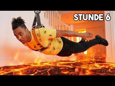 24 Stunden THE FLOOR IS LAVA 🔥 (eskaliert komplett!)