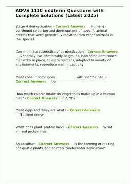ADVS 1110 midterm Questions with Complete Solutions Latest 2025 pdf