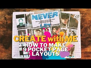 How to Create a 9 -pocket Page Layout | Create With Me | January 2025