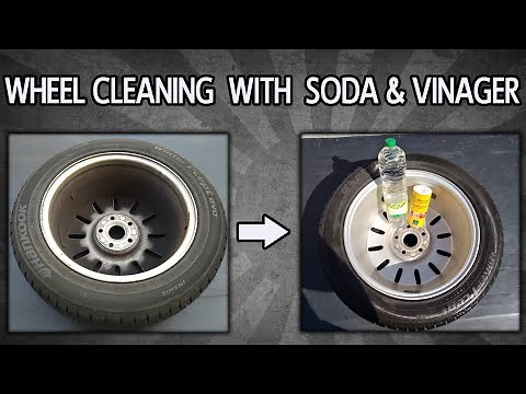 Wheel Cleaning with Soda & Vinager
