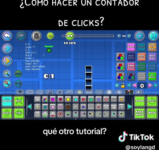 How to Count Clicks in Geometry Dash Tutorial