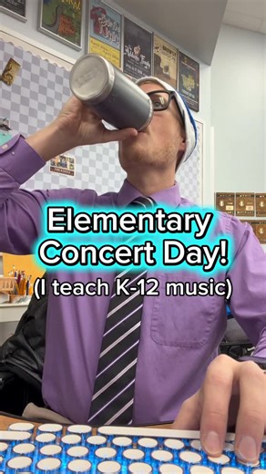 Scott Knicl on Instagram: "Concert day for an elementary music teacher #musicteacher"