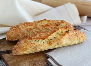 No-knead french baguette recipe