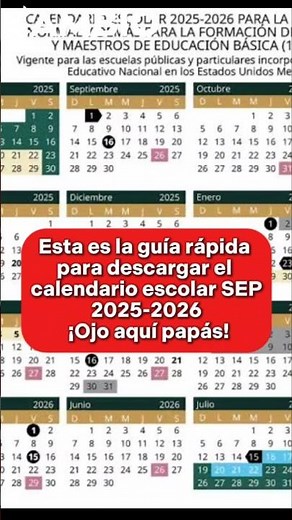 This is the quick guide to downloading the SEP 2025-2026 school calendar. Pay attention, parents!