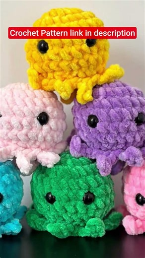 mini octopus crochet pattern handmade #hanade #pattern