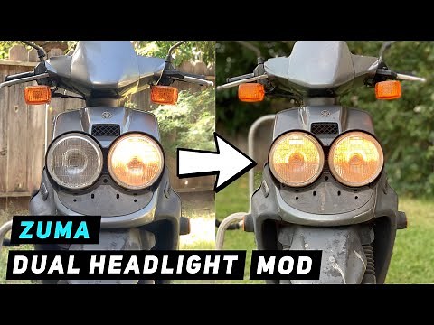 Yamaha Zuma / BWS 50 Dual Headlight Mod | Mitch's Scooter Stuff