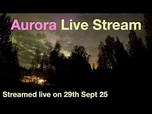 Live 4K Aurora from central Sweden