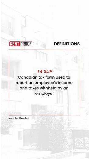 The T4 slip is a Canadian tax form that reports employment income, deductions, and contributions.