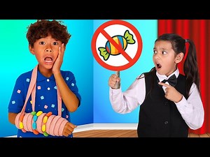 Ellie Wendy & Ben Sharing Candy at the Movies 💖 Kids Lesson - Videos For Kids